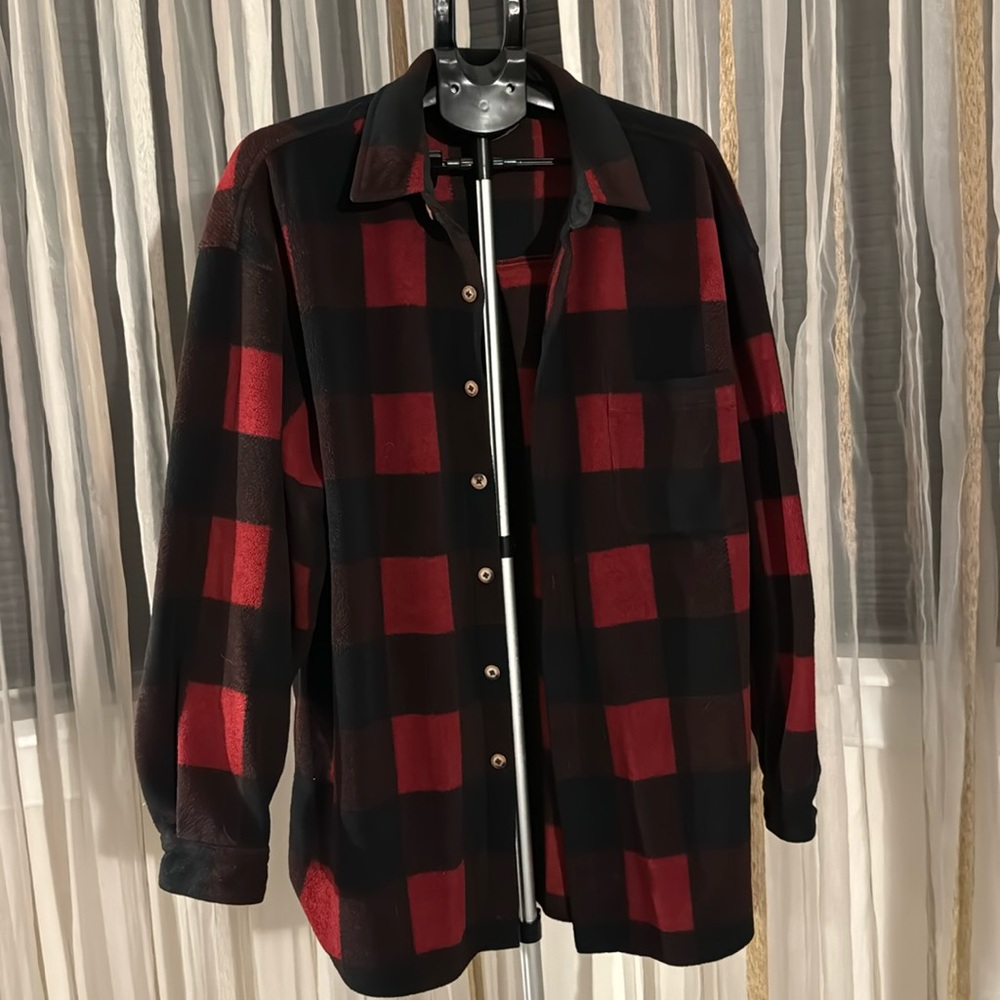 Vintage Fleece Flannel Button Up